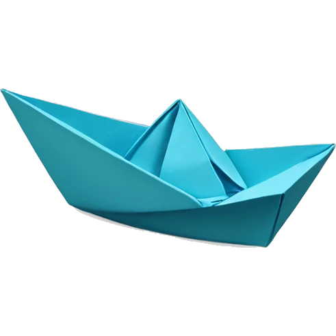 Origami boat emoji