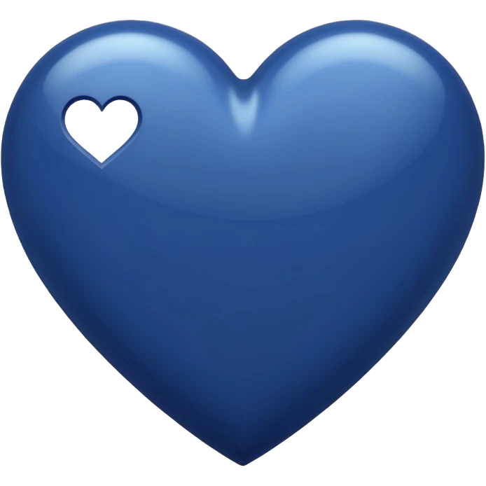 Navy blue heart emoji emoji