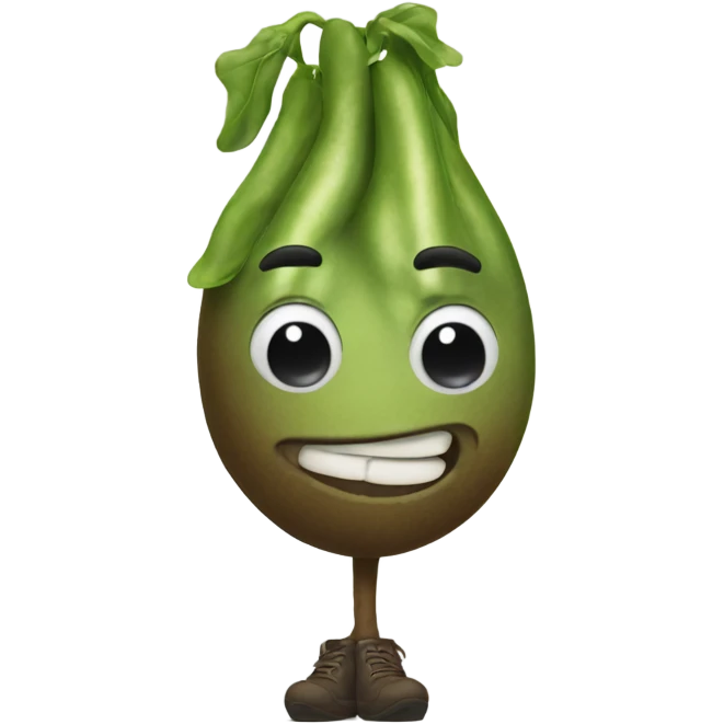 Stinky bean man emoji