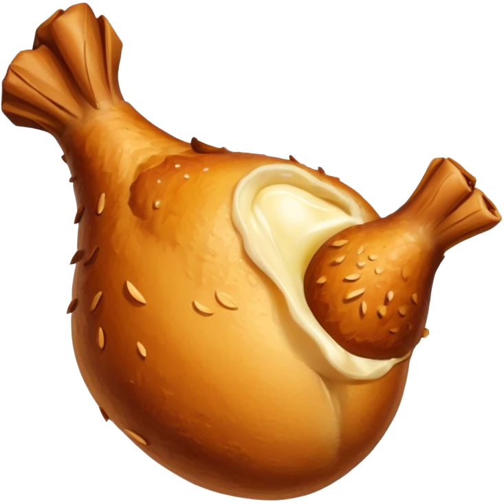 chicken drumstick emoji
