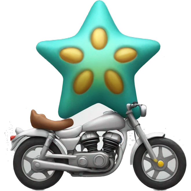 staryu on a bike emoji