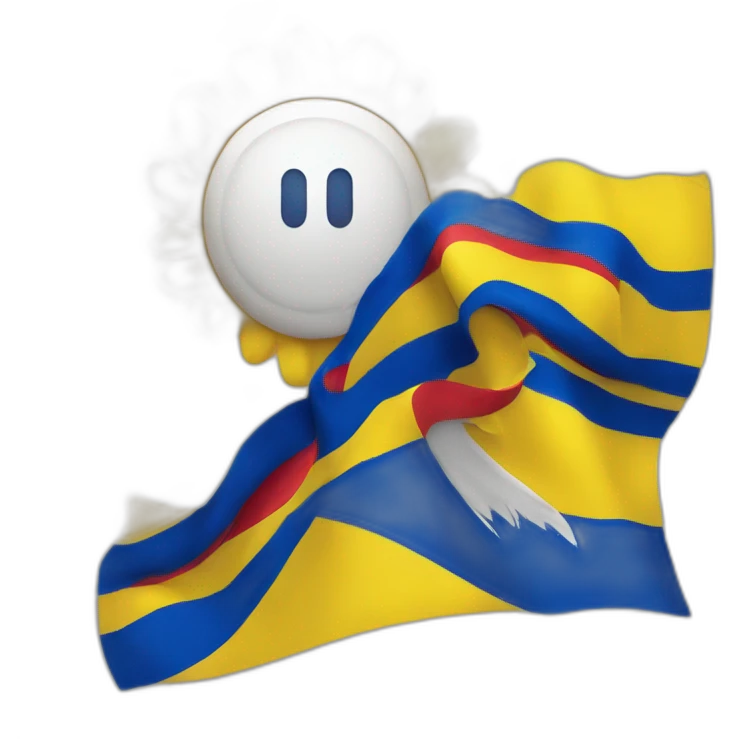 Yo de 63 años con la bandera de Colombia emoji