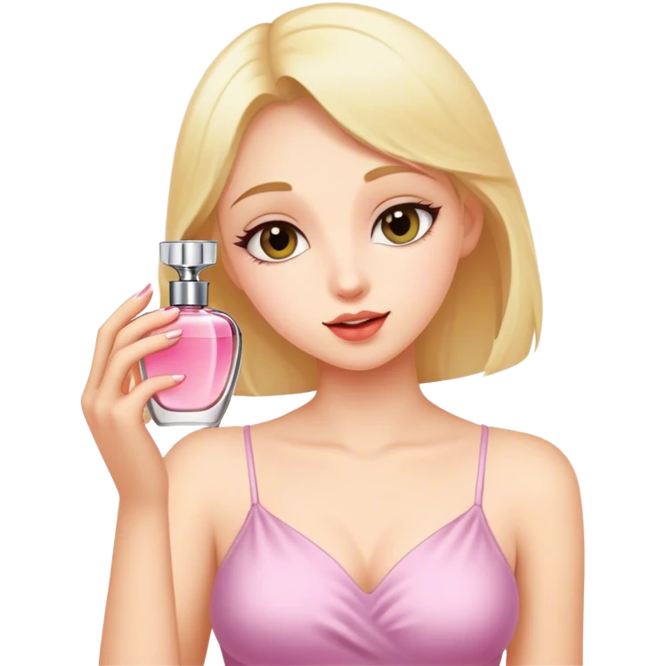 girl putting on perfume  emoji