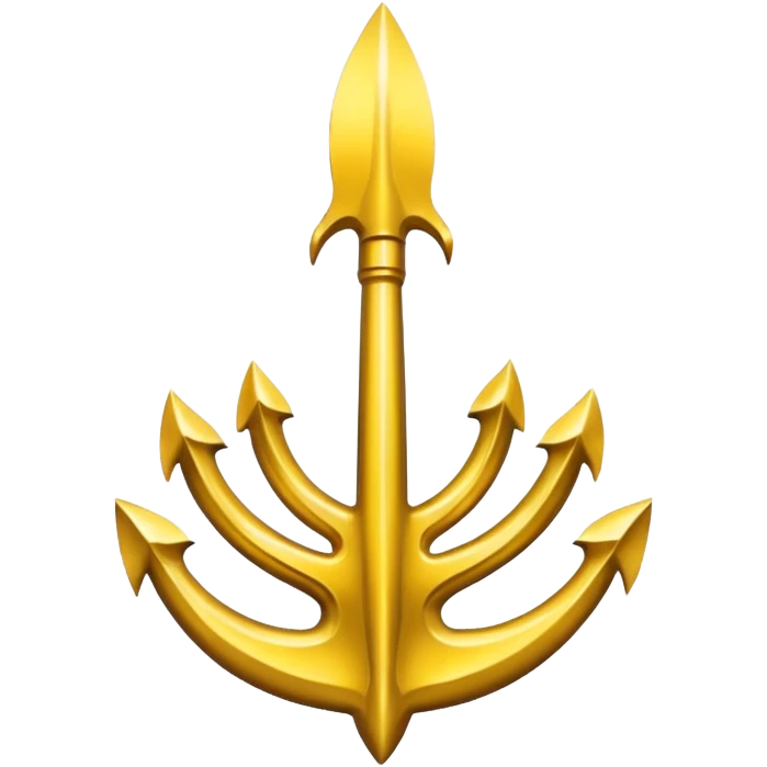 trident en jaune comme ça 🔱 emoji