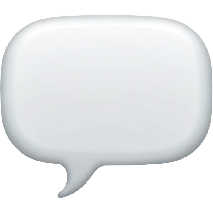 a speech bubble emoji
