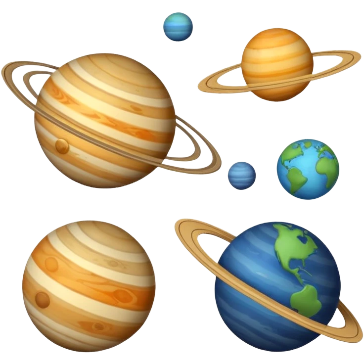 planets and stars with geometric lines and calculation marks, math diagram style emoji