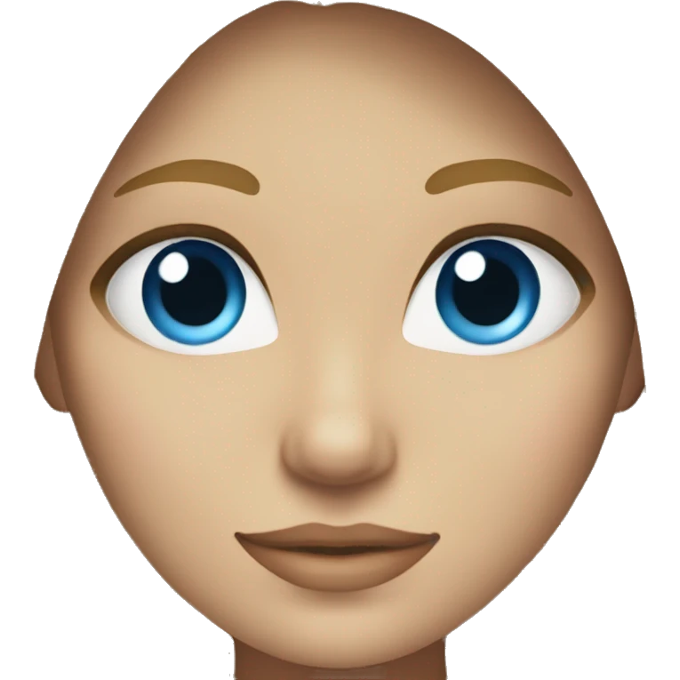 blonde girl blue eyes emoji