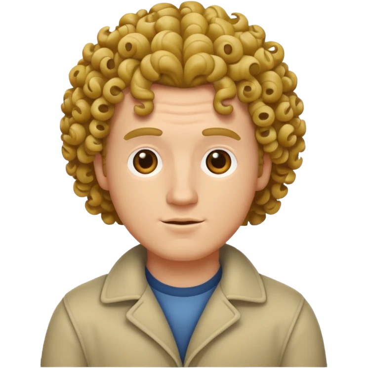 White guy with curls emoji