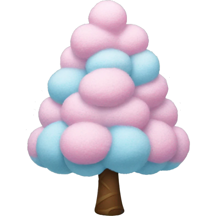 cotton candy christmas tree emoji