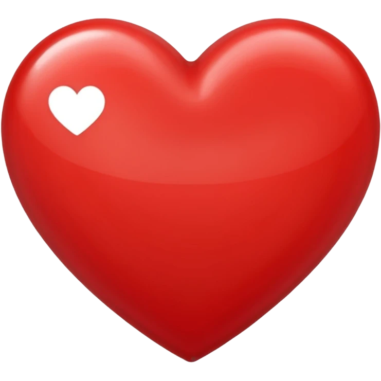 red heart on a blue background emoji