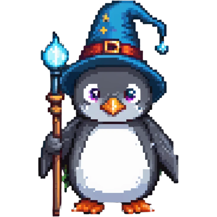 penguin wizard emoji