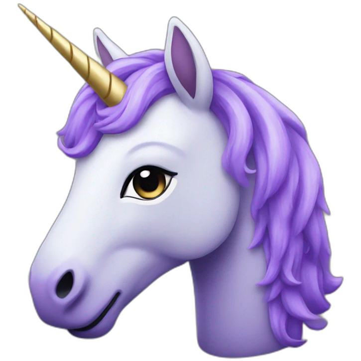 purple unicorn emoji