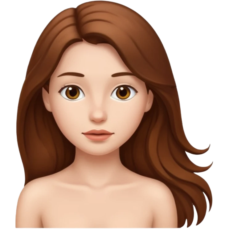 Nackte Frau vagina emoji