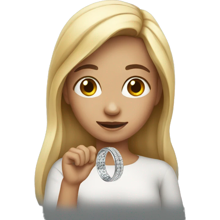 girl with ring emoji