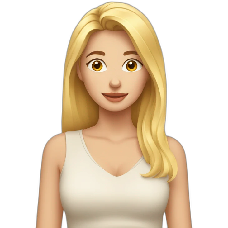 Mujer rubia con gatos emoji