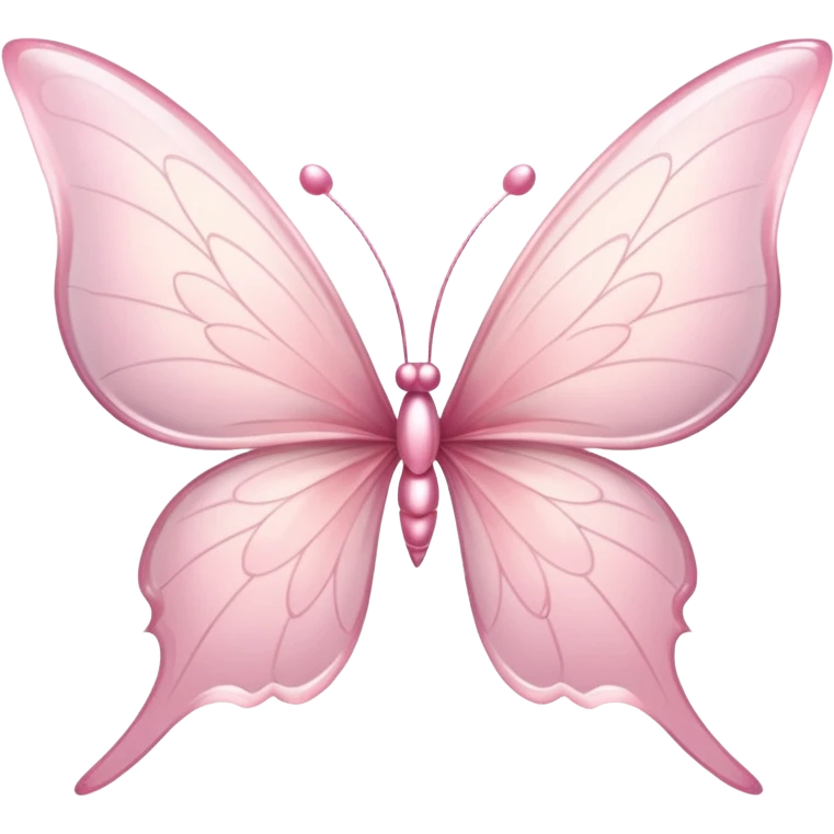 Soft pink fairy wings just the qings emoji