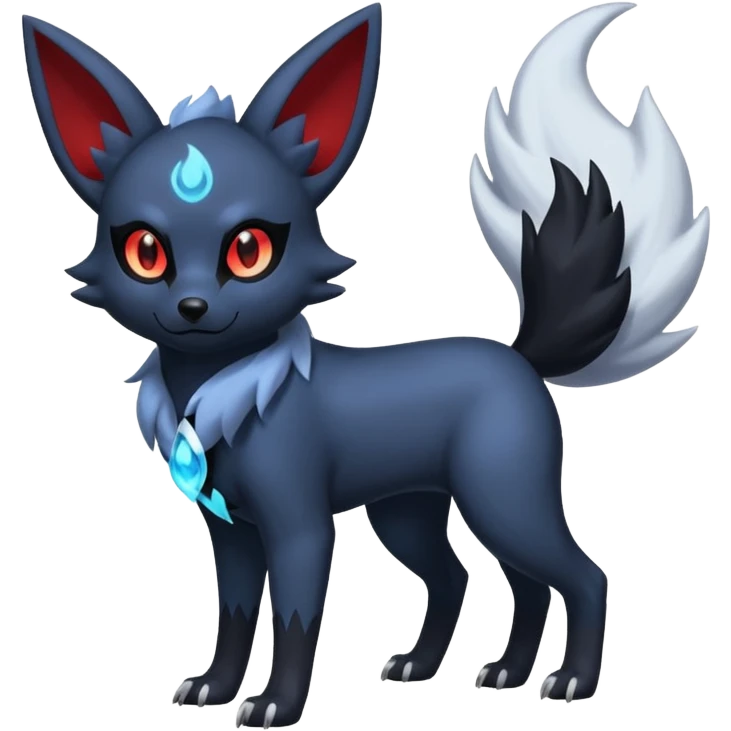 Poochyena-Zorua-Absol-Umbreon-fusion (full body) emoji