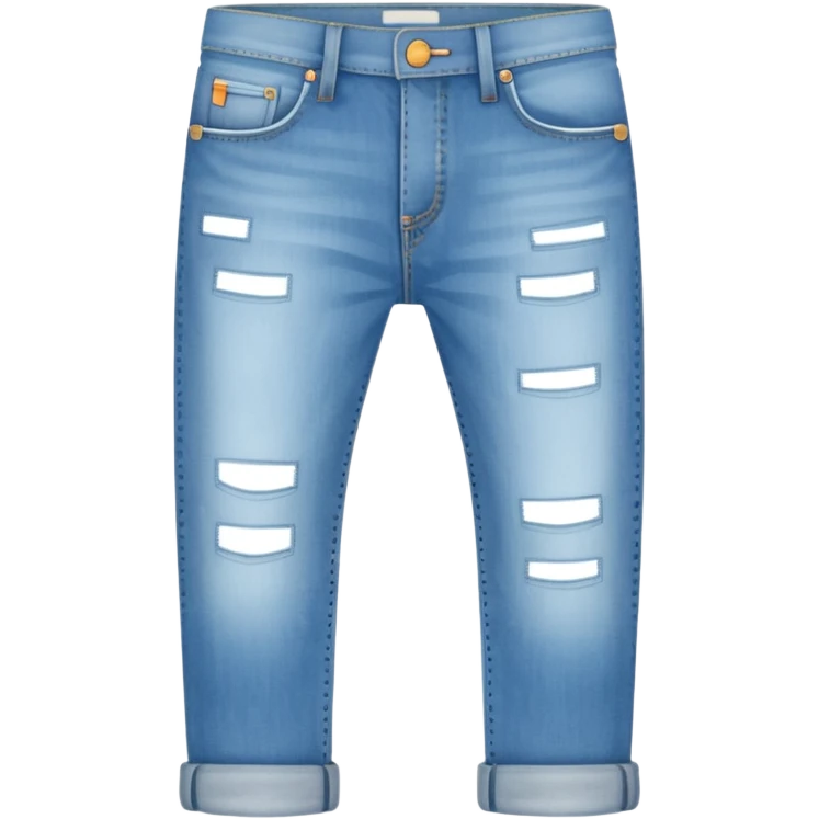 sky-blue jeans pant. emoji