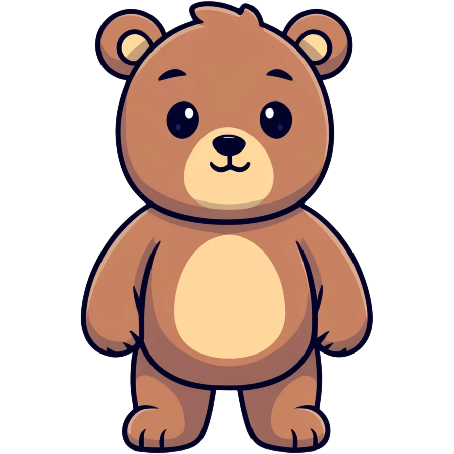 lean bear man emoji