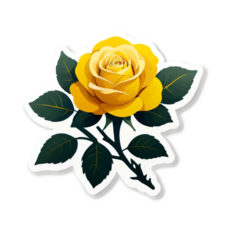 Yellow rose  emoji