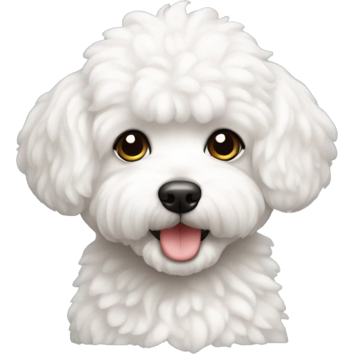 perro bichon maltés blanco hembra emoji