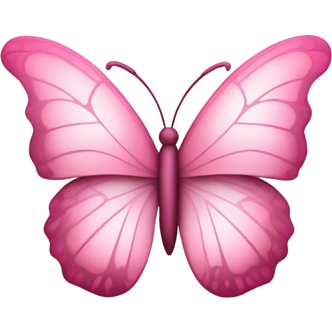 Pink butterfly emoji