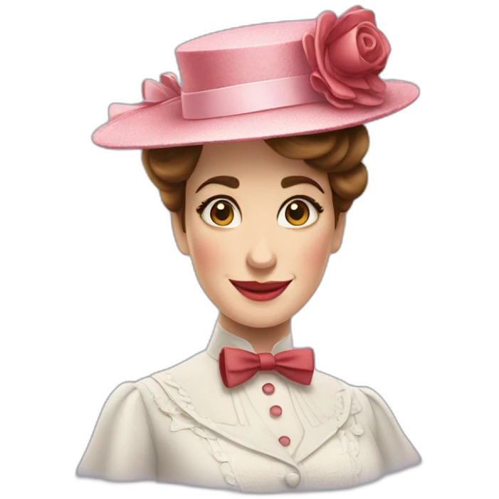 Mary Poppins winking emoji