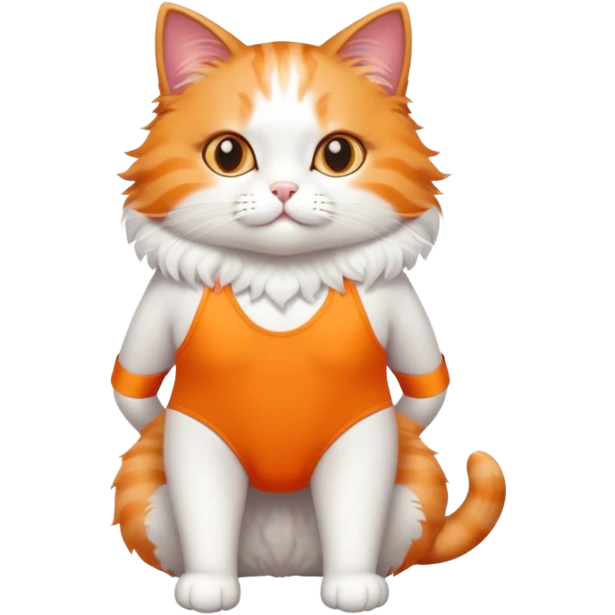 Cat wearing bathing suite  emoji