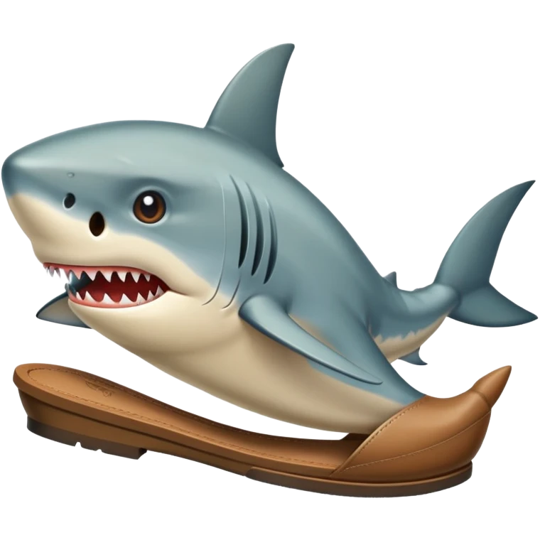 Tiburón con piernas y zapatos  emoji