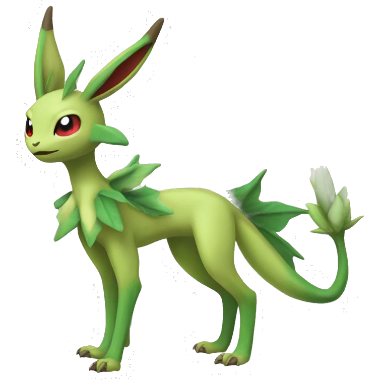 Leafeon-Flygon-Tropius full body emoji