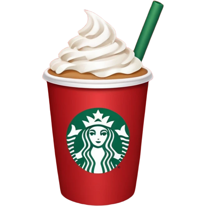  Christmas Starbucks coffee emoji