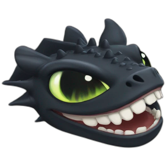 Toothless emoji