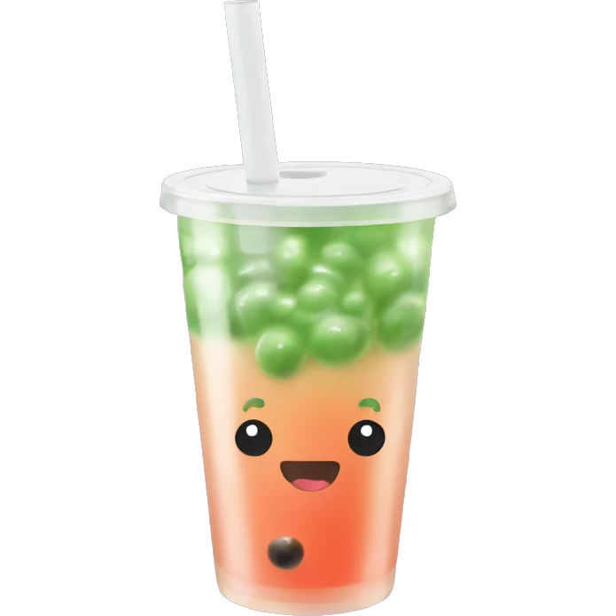 fruit bubble tea  emoji