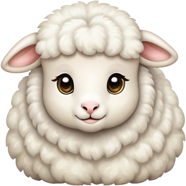 The lamb is sweet emoji