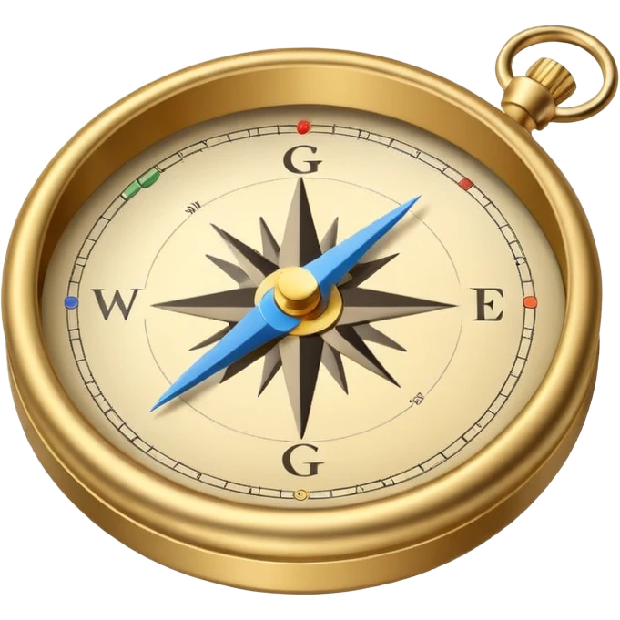 Google Map and compass emoji