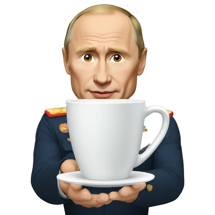 Putin and cup emoji