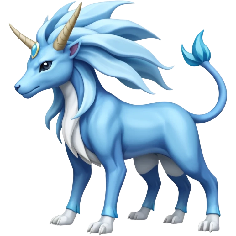 Samurott-Suicune-Fakémon-hybrid-creature (full body)  emoji