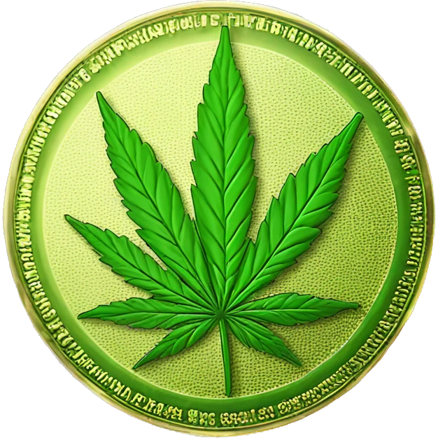 cannabis leaf crypto coin emoji