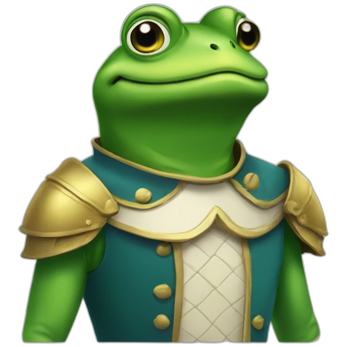 Une grenouille chevalier emoji