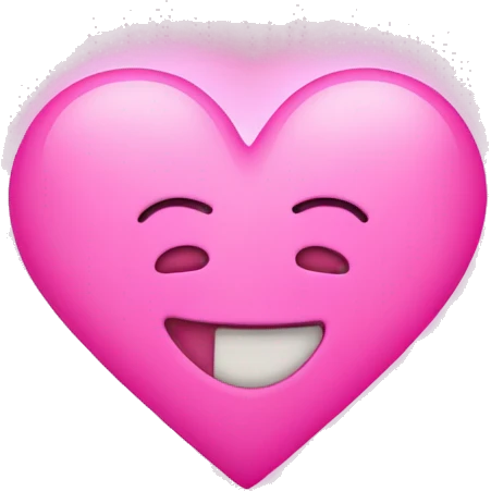 pink heart glowing  emoji