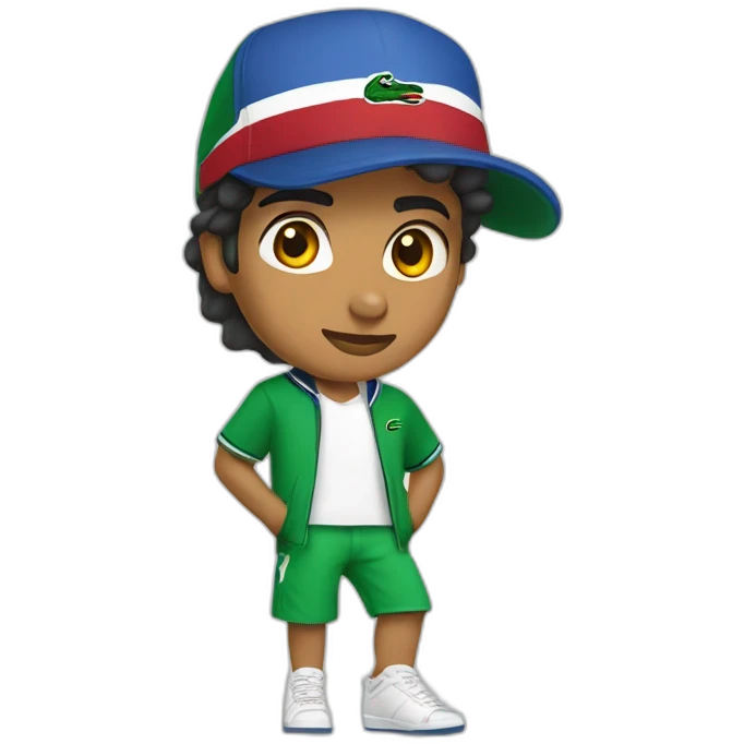 Arab with lacoste hat and nike tn shoes  emoji