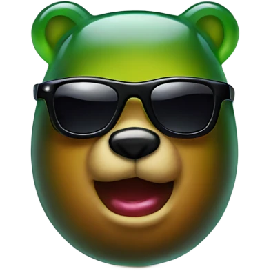 gummy bear with sunglasses  emoji
