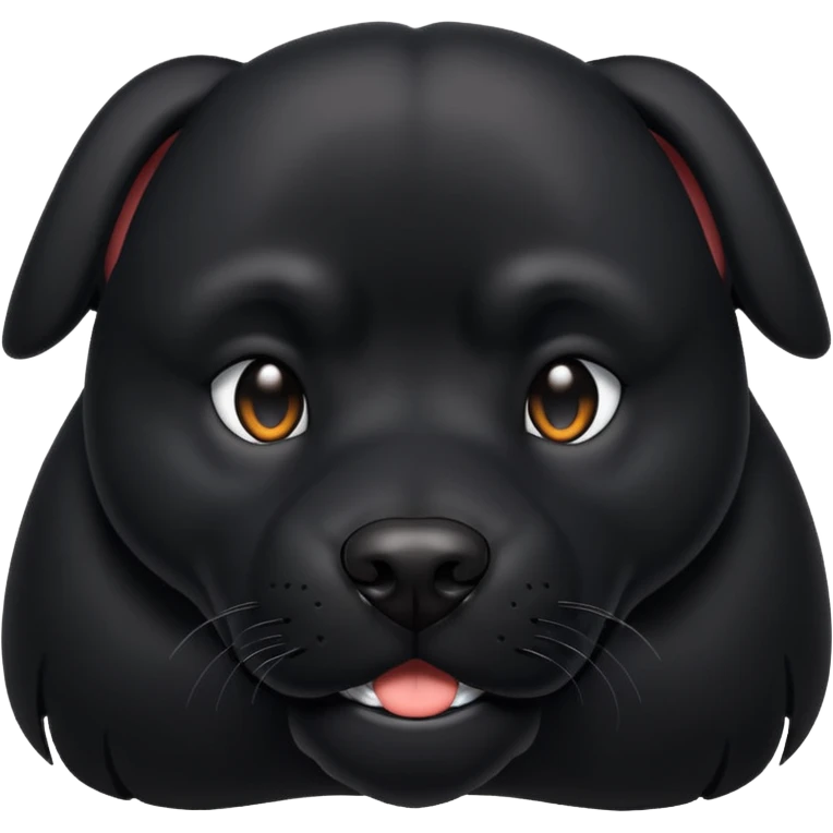 Black dog emoji