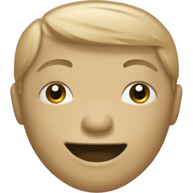 Un cœur beige emoji