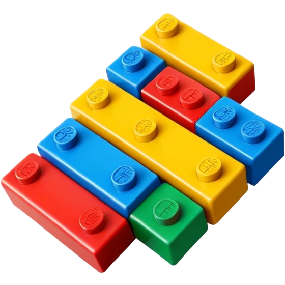 colorful LEGO brick emoji