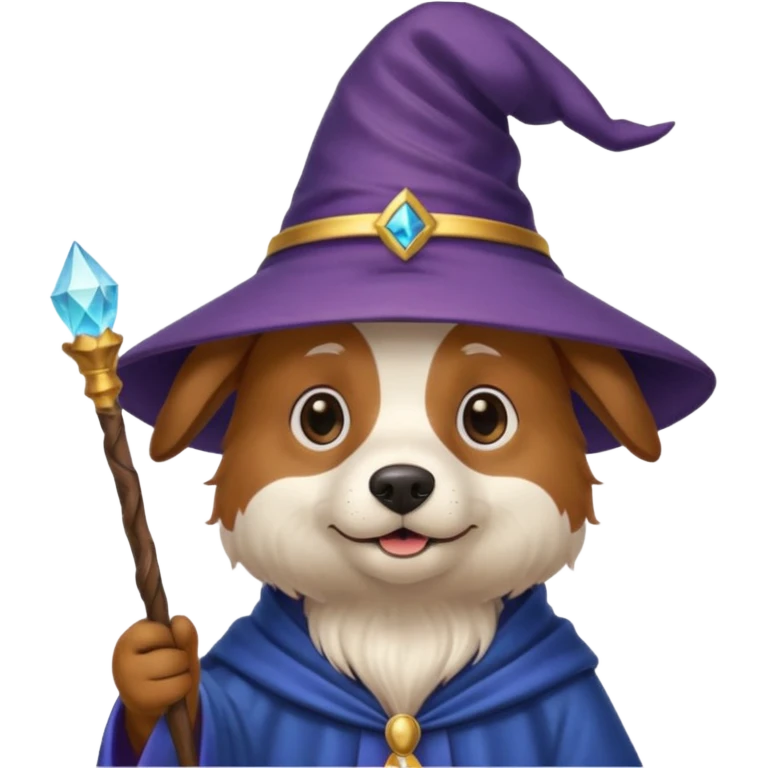 Dog wizard emoji