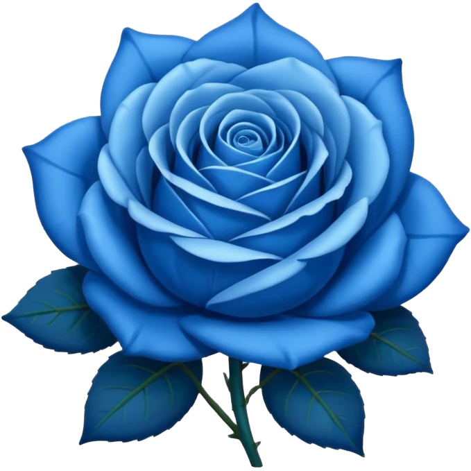 Blue rose  emoji