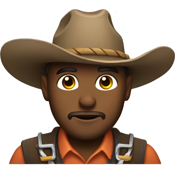cowboy working on a la emoji