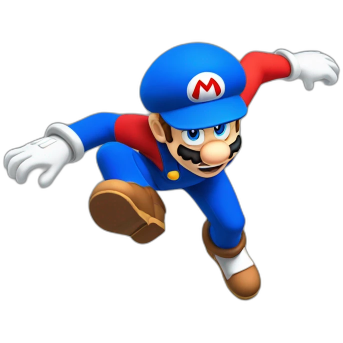 Mario jumping emoji