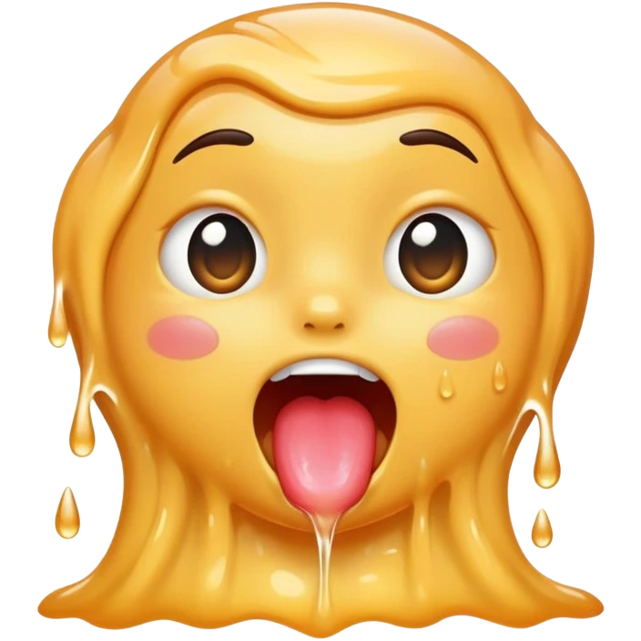 A being licked emoji